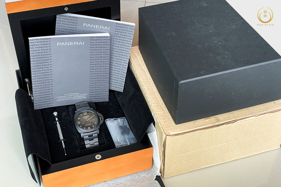 Panerai 438 Tuttonero Luminor 1950 3 Days GMT Ceramica
