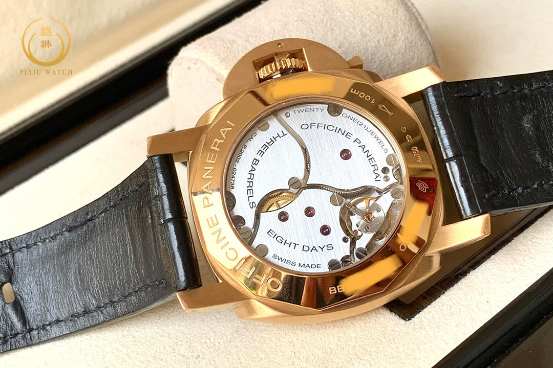 Panerai Luminor 1950 GMT 8 Days Oro Rosso Rose Gold Pam289