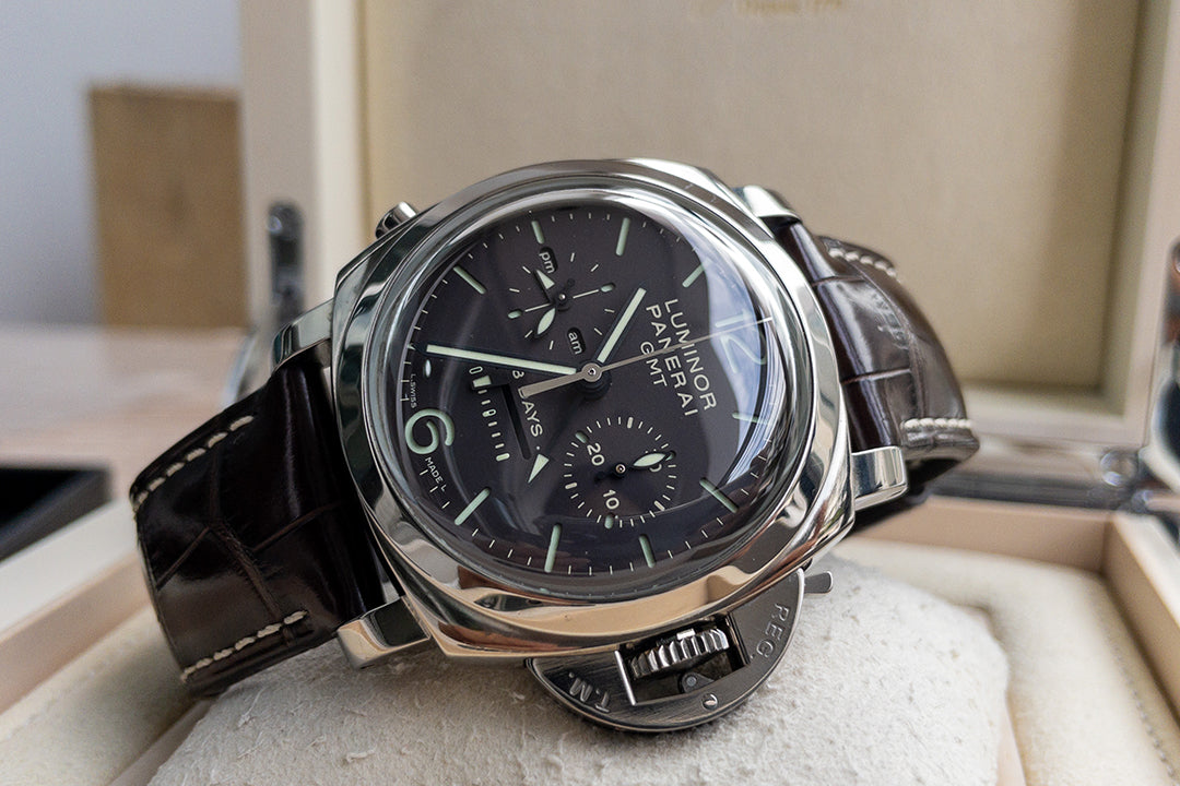 Panerai Luminor 1950 PAM00275 8 Days Chrono Monopulsante GMT Titanium