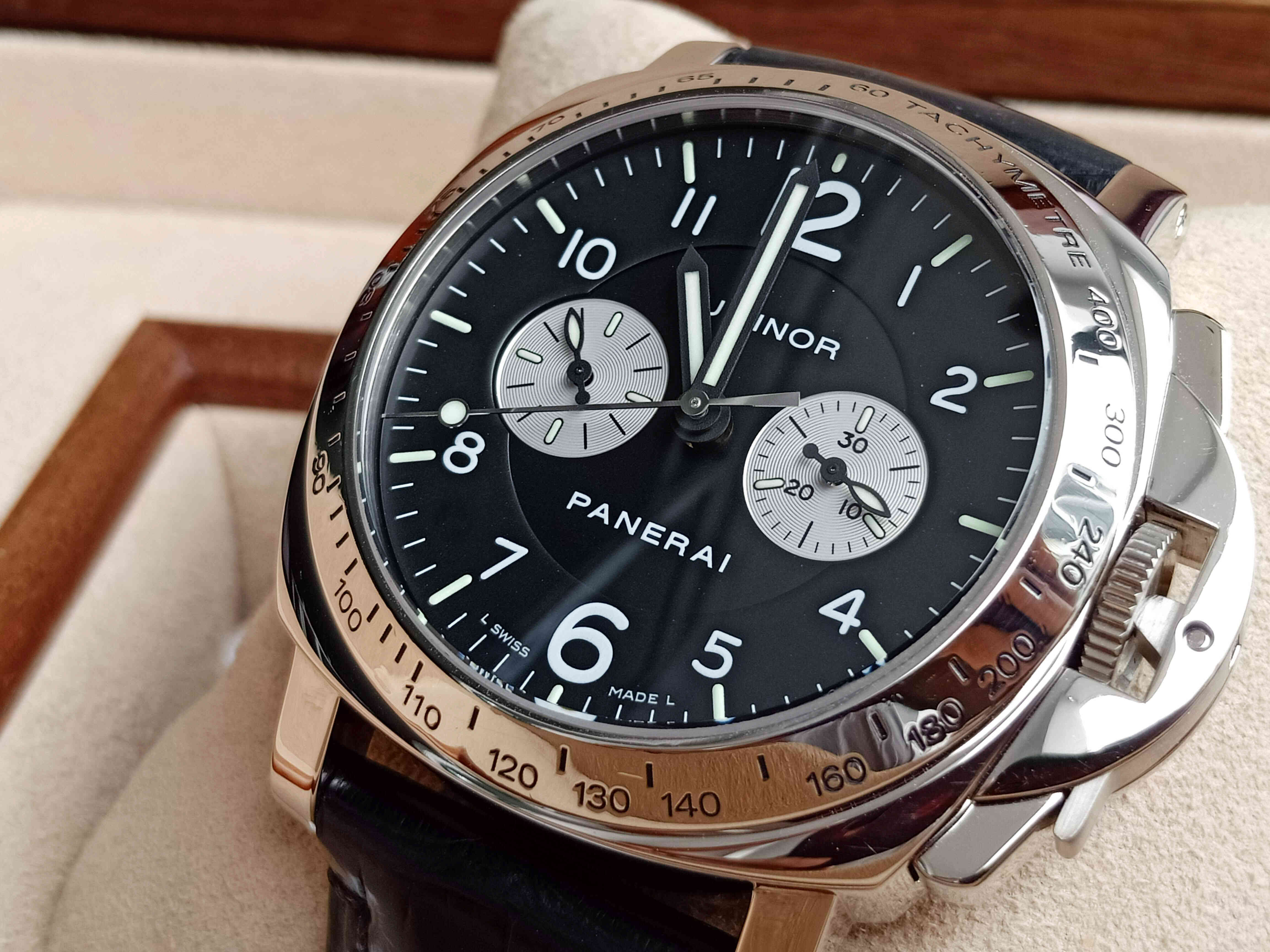 Panerai Luminor Chrono White Gold PAM00189