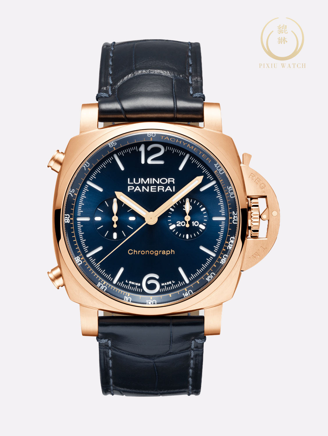"ของใหม่" Panerai Luminor PAM01111 Chrono Goldtech Blu Notte