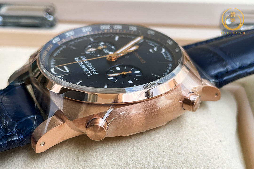 "ของใหม่" Panerai Luminor PAM01111 Chrono Goldtech Blu Notte
