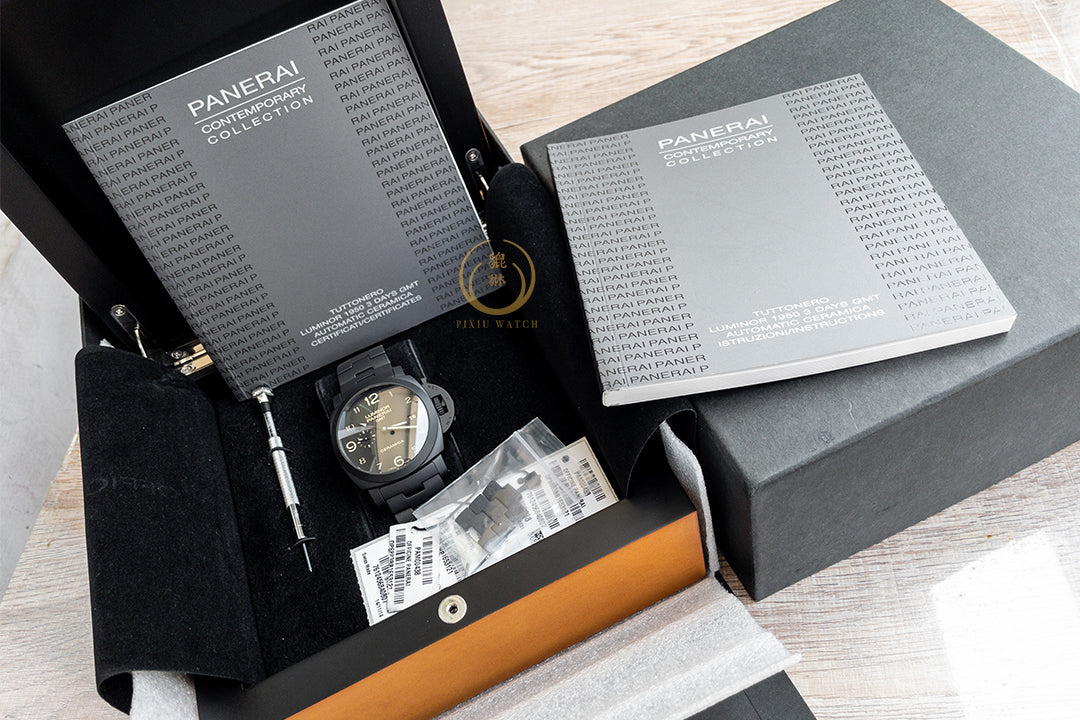 Panerai Luminor 1950 PAM00438 Tuttonero 3 Days GMT Ceramica