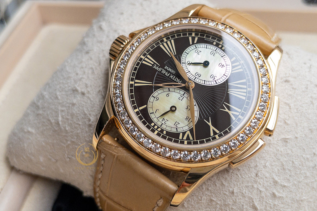 Patek Philippe Calatrava 4934R-001 Travel Time MOP Diamonds