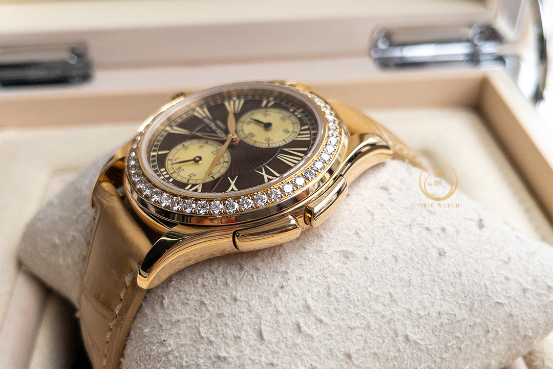 Patek Philippe Calatrava 4934R-001 Travel Time MOP Diamonds