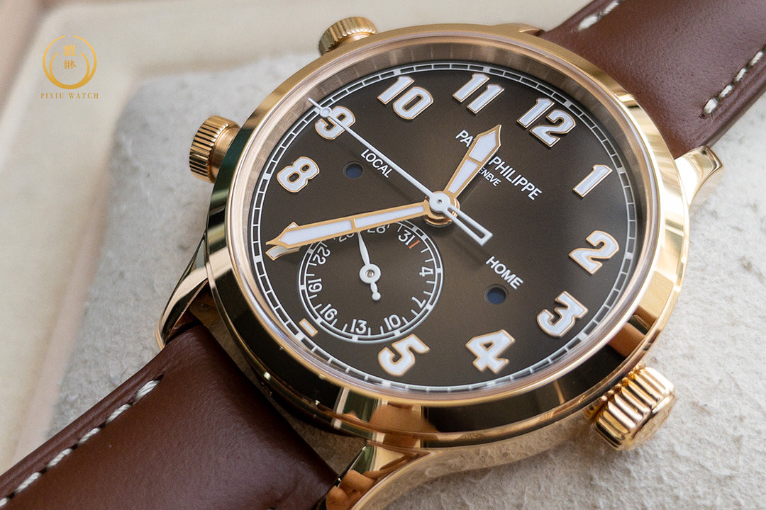 “ของใหม่” Patek Philippe Complications Calatrava 7234R Pilot Travel Time Rose Gold