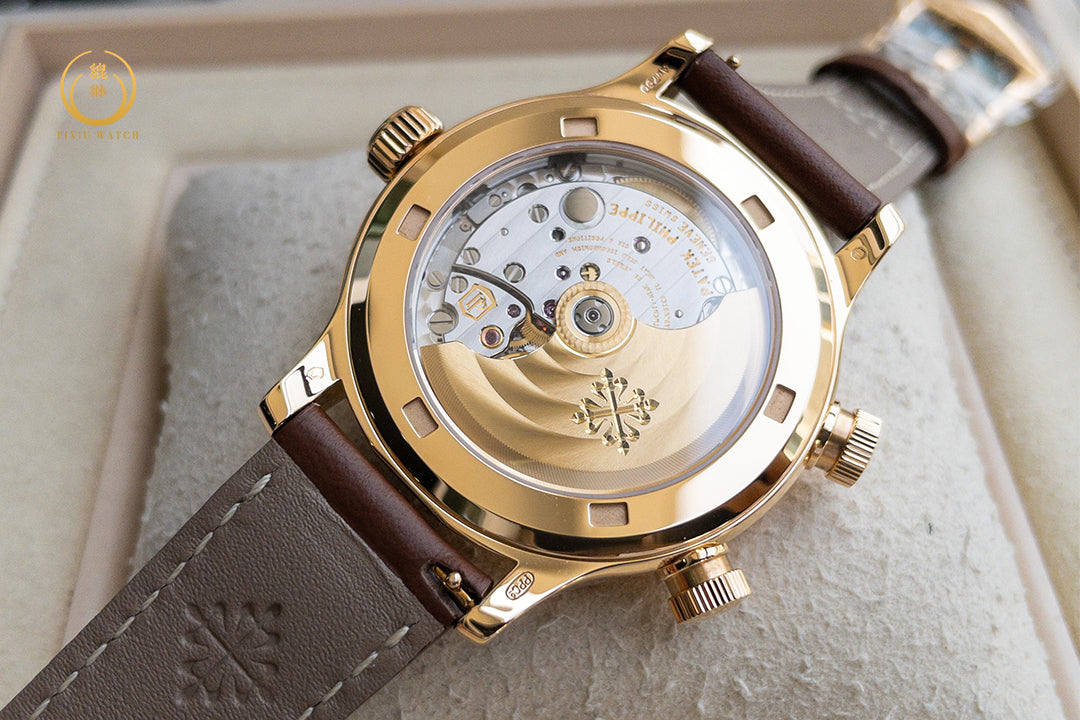 “ของใหม่” Patek Philippe Complications Calatrava 7234R Pilot Travel Time Rose Gold