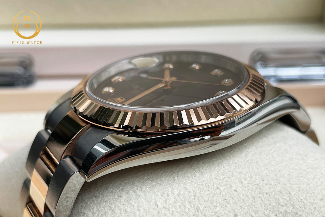 Rolex Datejust Pink Gold Oyster Two Tone