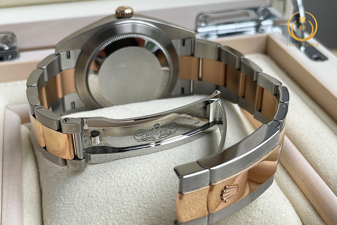 Rolex Datejust Pink Gold Oyster Two Tone