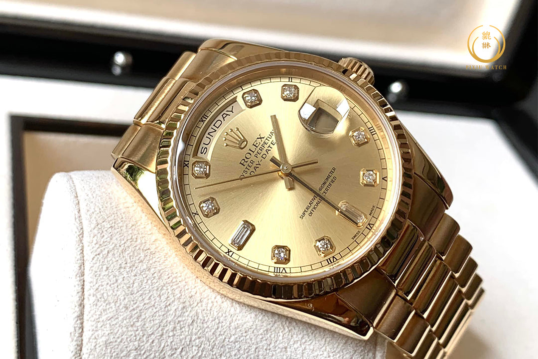 Rolex Day-Date Yellow Gold Diamond