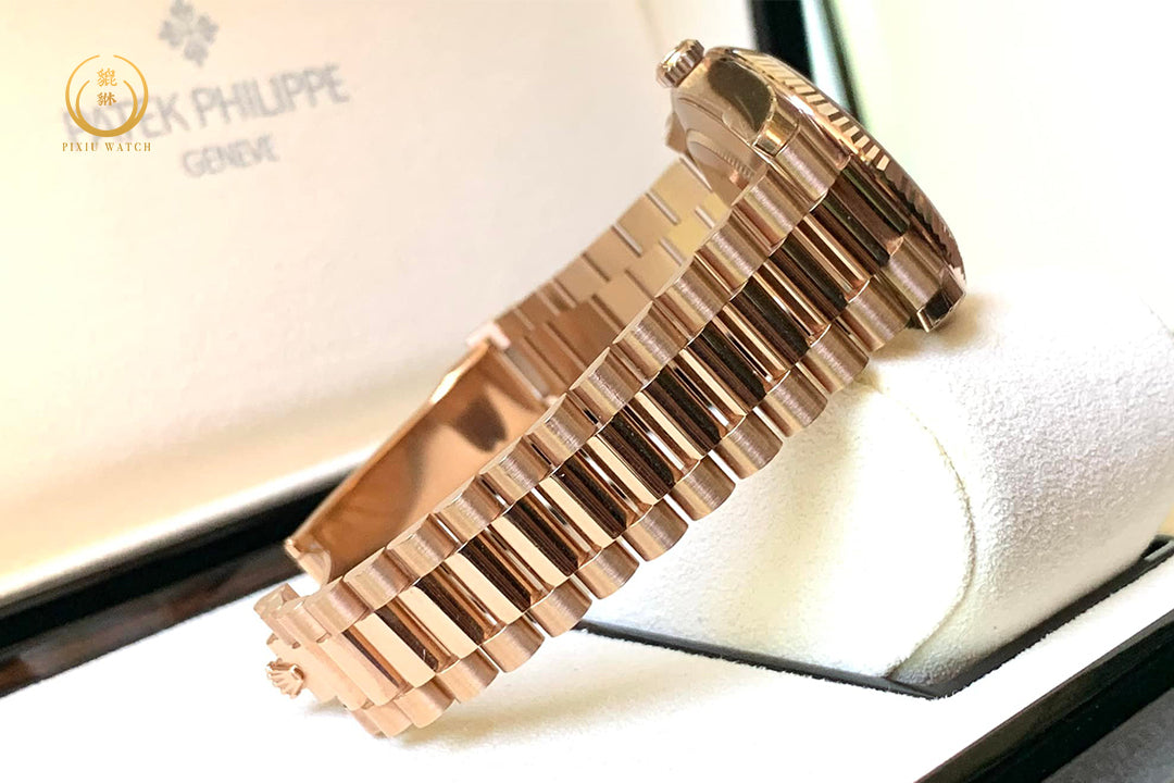 Rolex Day-Date Chocolate Dial 18K Everose Gold
