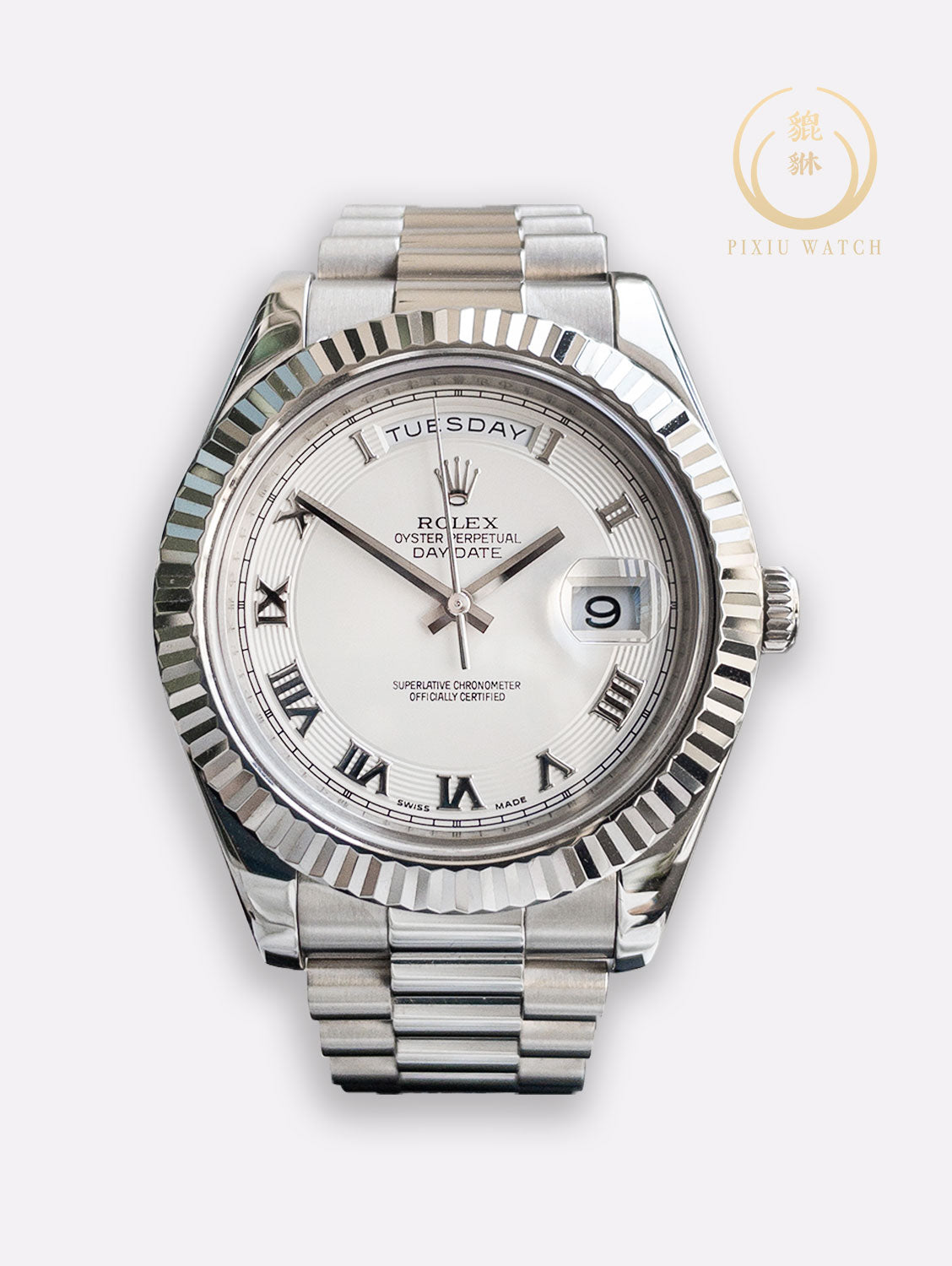 Rolex Day-Date II 218239 Full White Gold