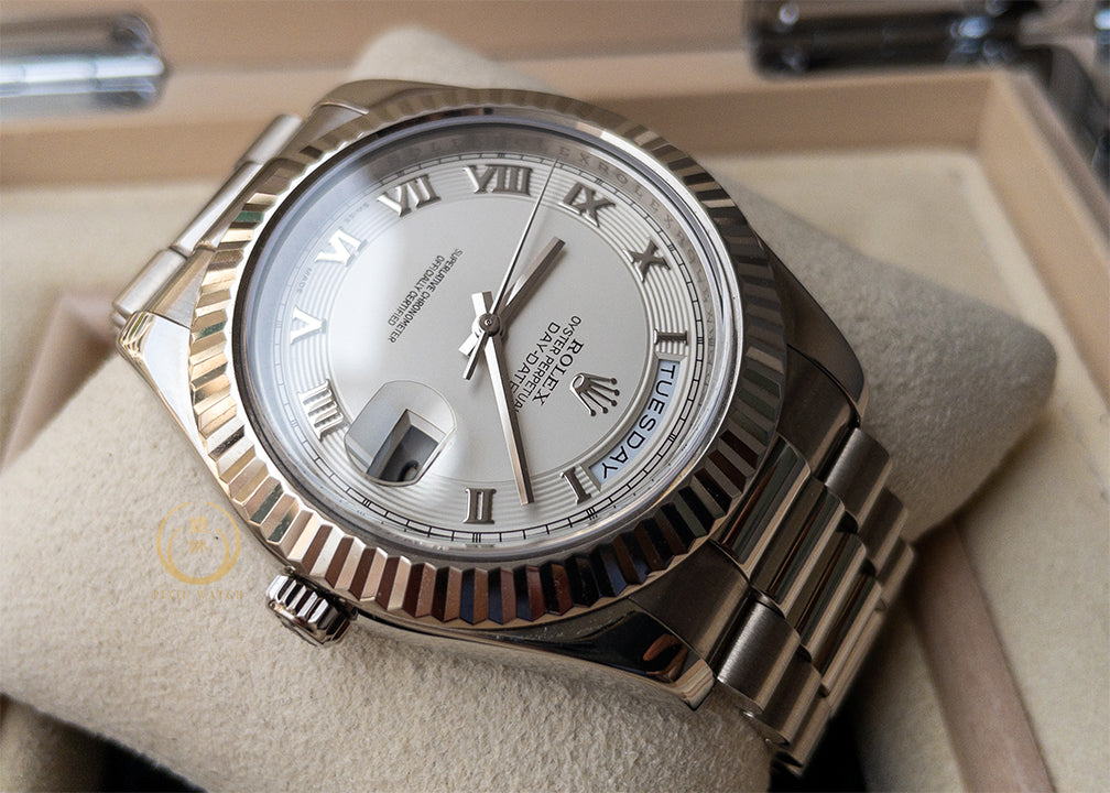 Rolex Day-Date II 218239 Full White Gold