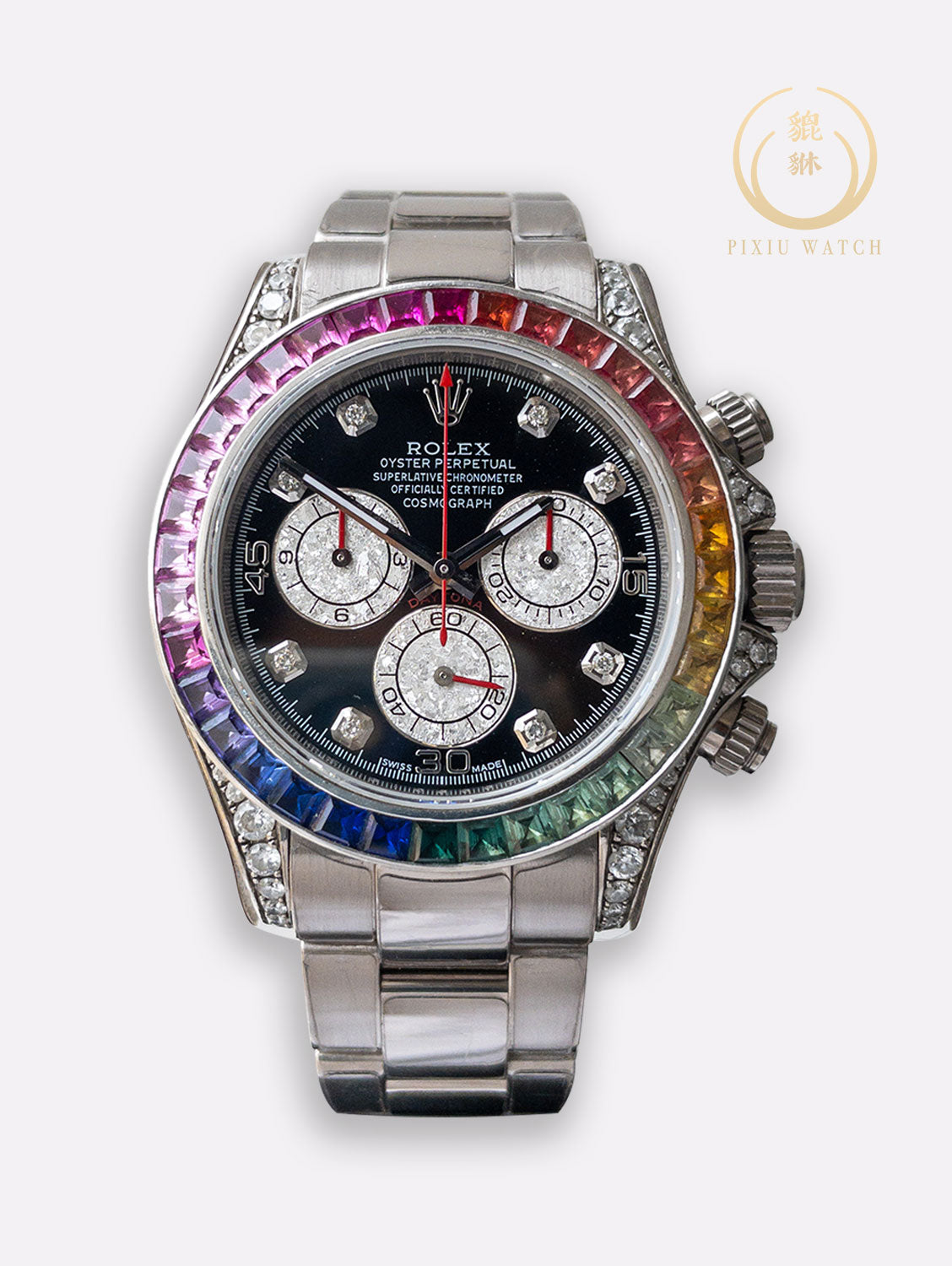Rolex Daytona Rainbow "After Setting" Full WG