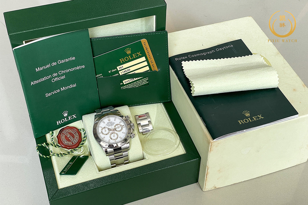 Rolex Daytona Steel White Dial Scramble Series