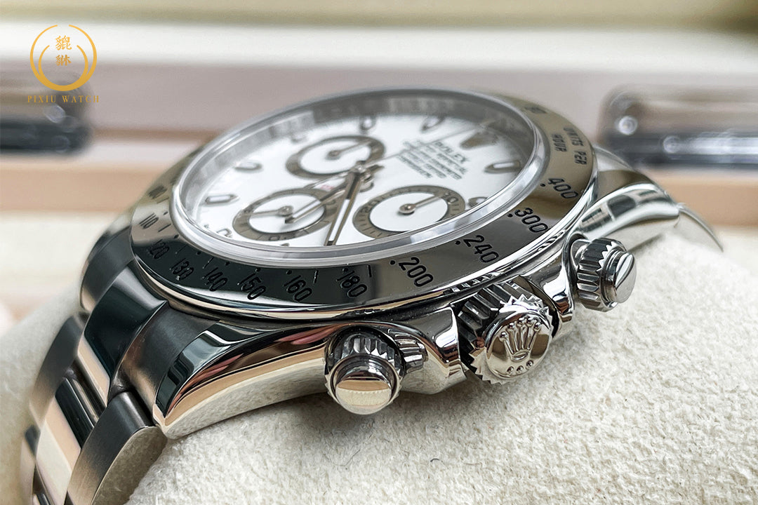 Rolex Daytona Steel White Dial Scramble Series