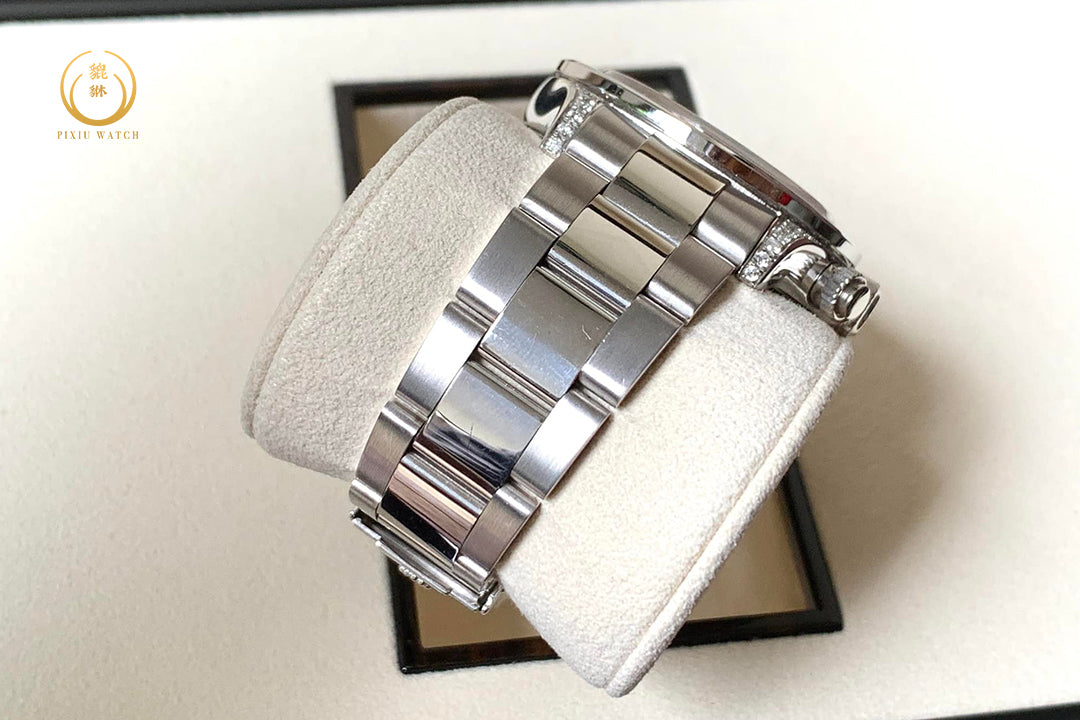 Rolex Daytona Rainbow White Gold After Set