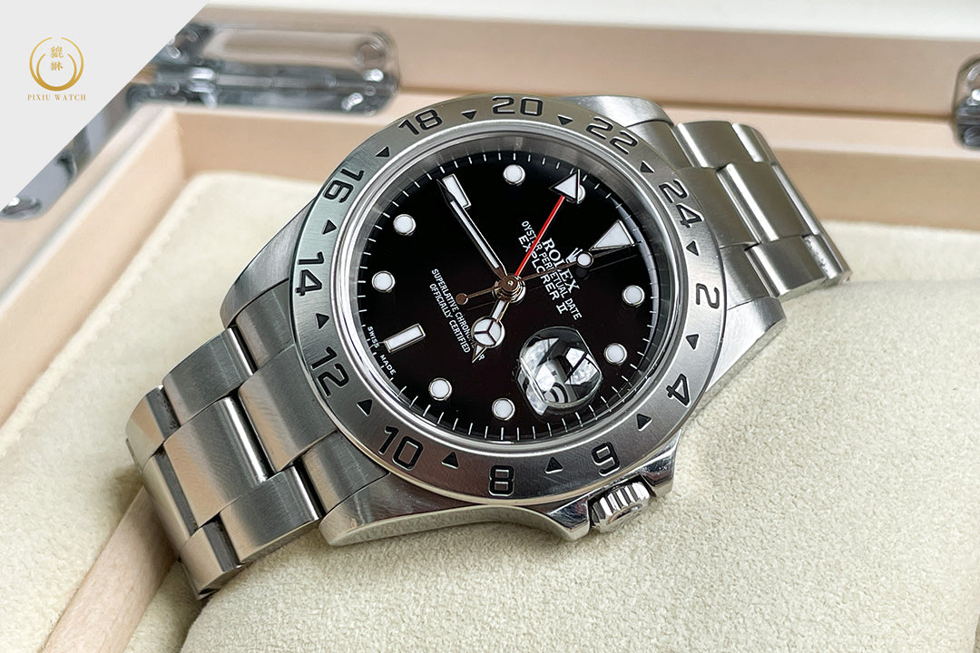 勞力士 Explorer II 黑面紅針