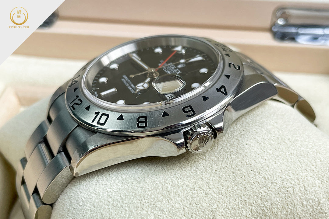 勞力士 Explorer II 黑面紅針