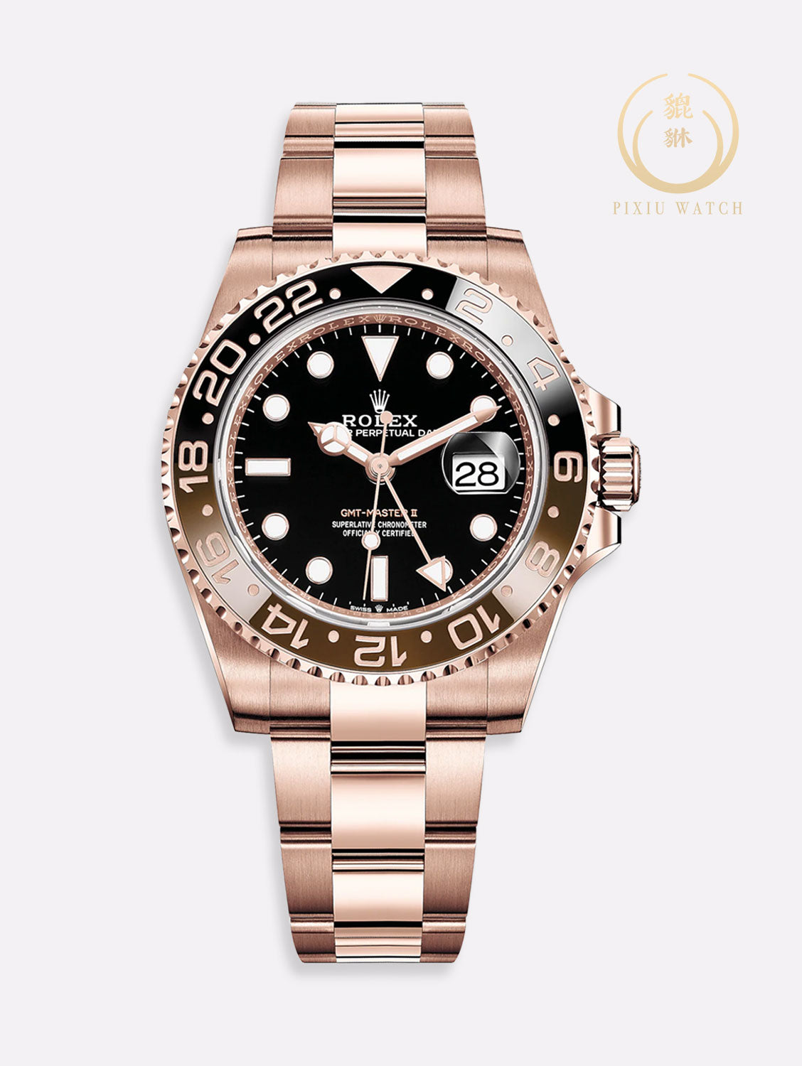 Rolex GMT-Master II “Root Beer” Full Everose Gold