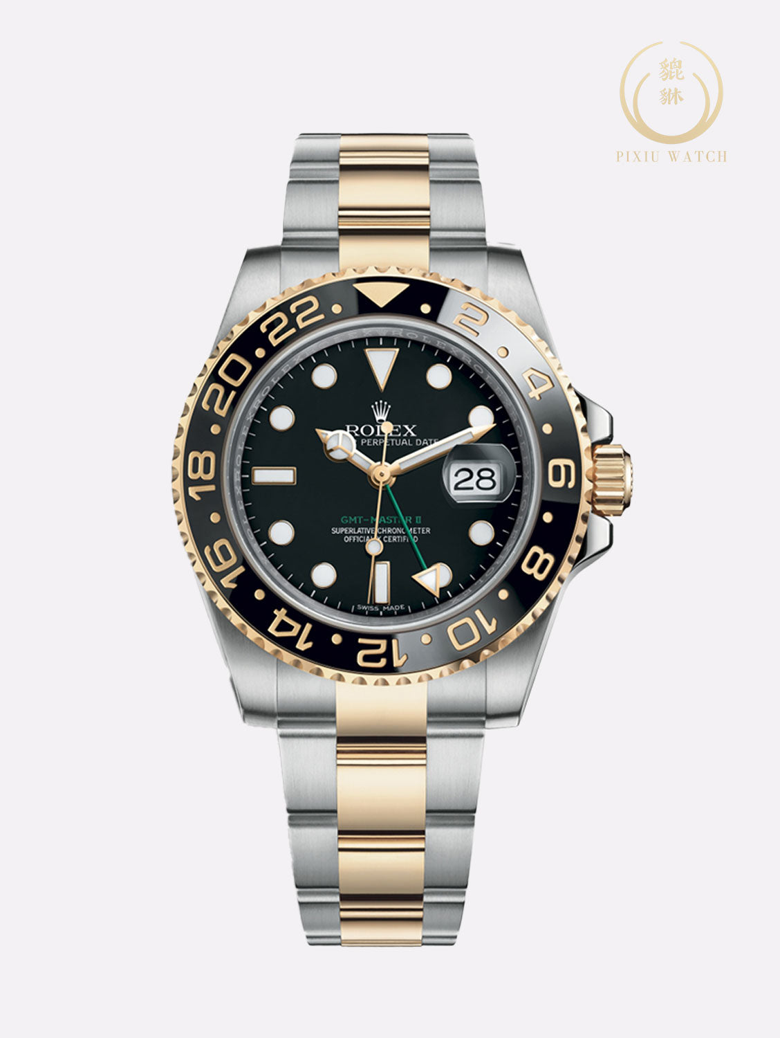 Rolex GMT-MASTER II YG/Steel Ceramic Bezel