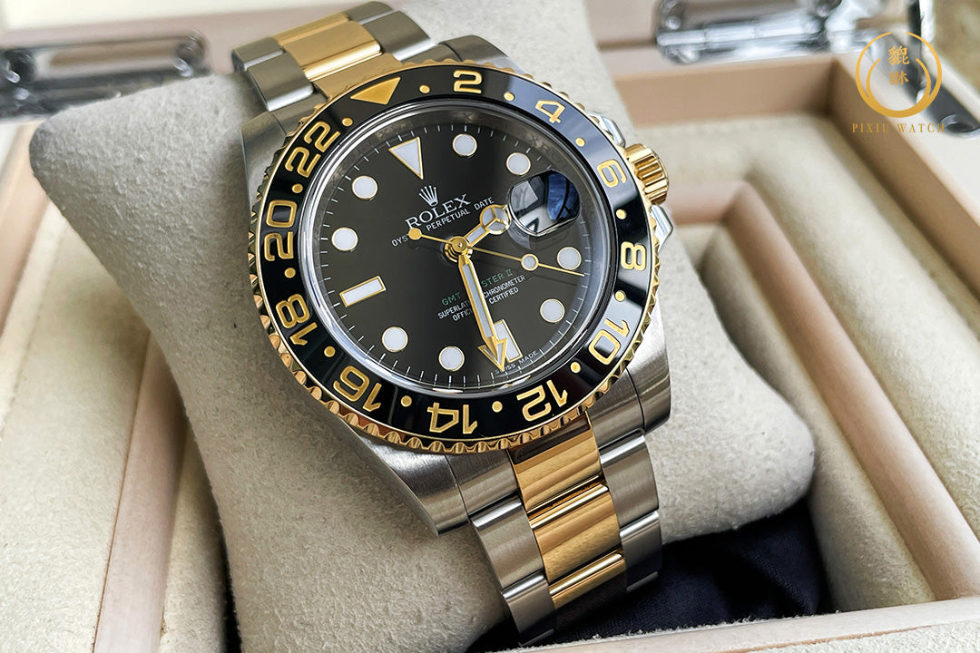 Rolex GMT-MASTER II YG/Steel Ceramic Bezel