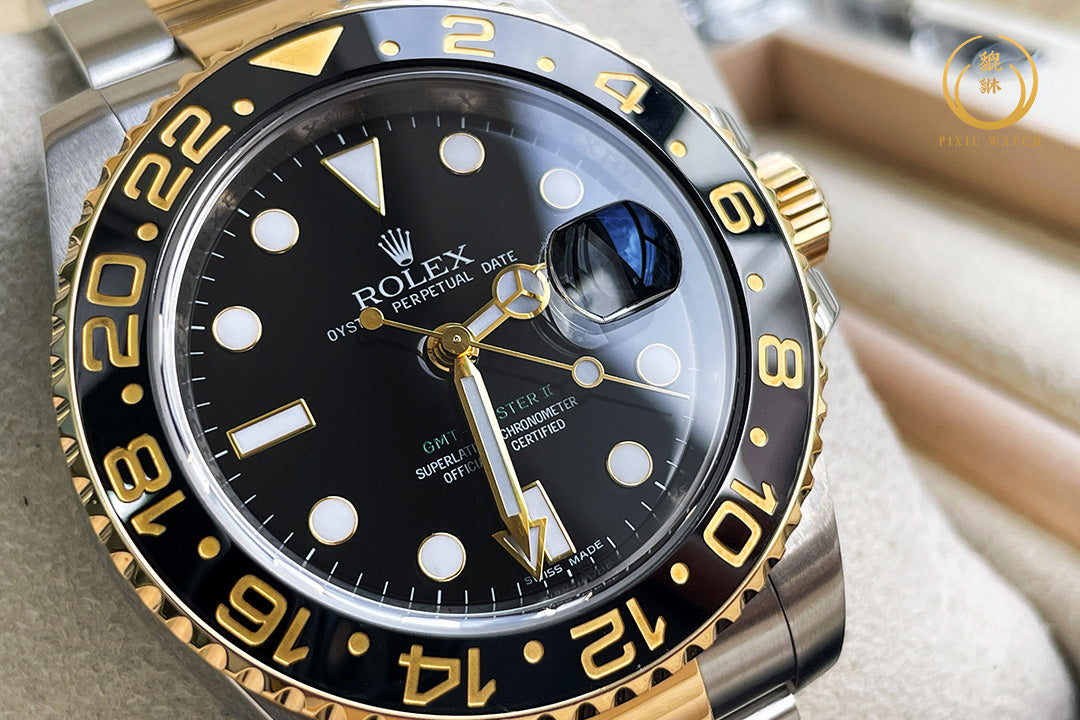 Rolex GMT-MASTER II YG/Steel Ceramic Bezel