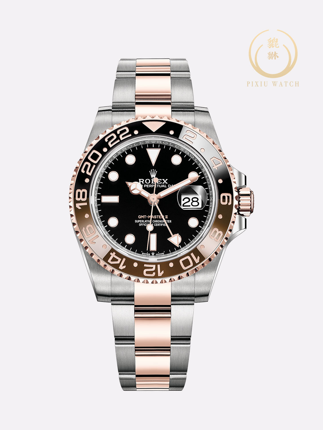 Rolex GMT Rootbeer 2tone