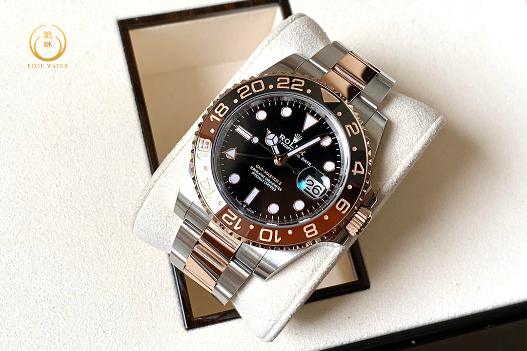 Rolex GMT Rootbeer 2tone
