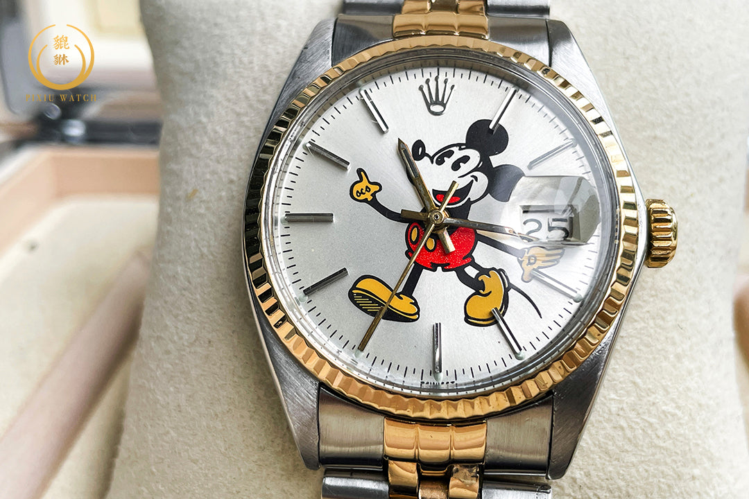 ของหายาก” Rolex Oyster Date “Mickey Mouse” Precision Gold / Steel