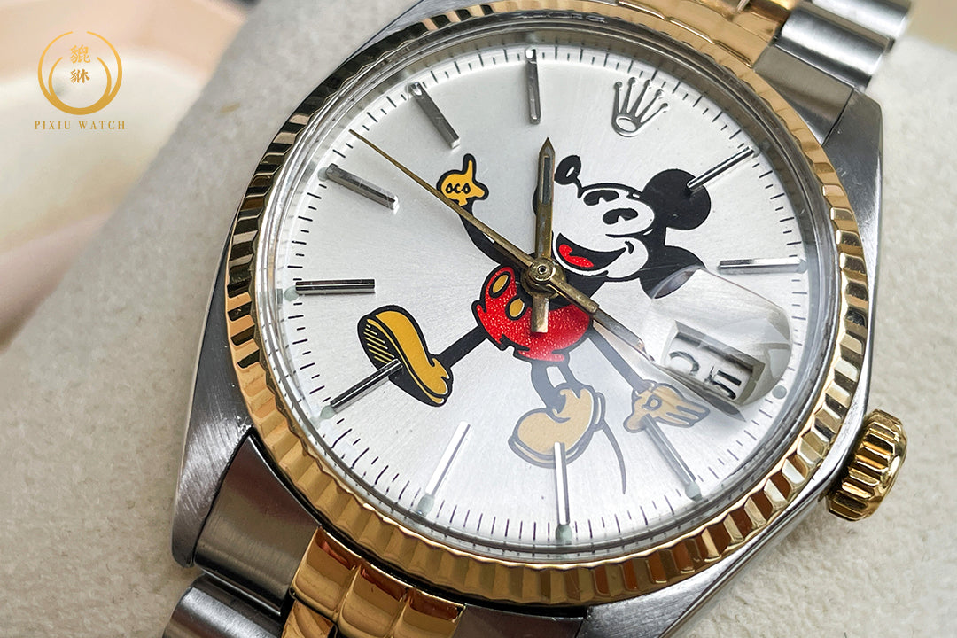 ของหายาก” Rolex Oyster Date “Mickey Mouse” Precision Gold / Steel