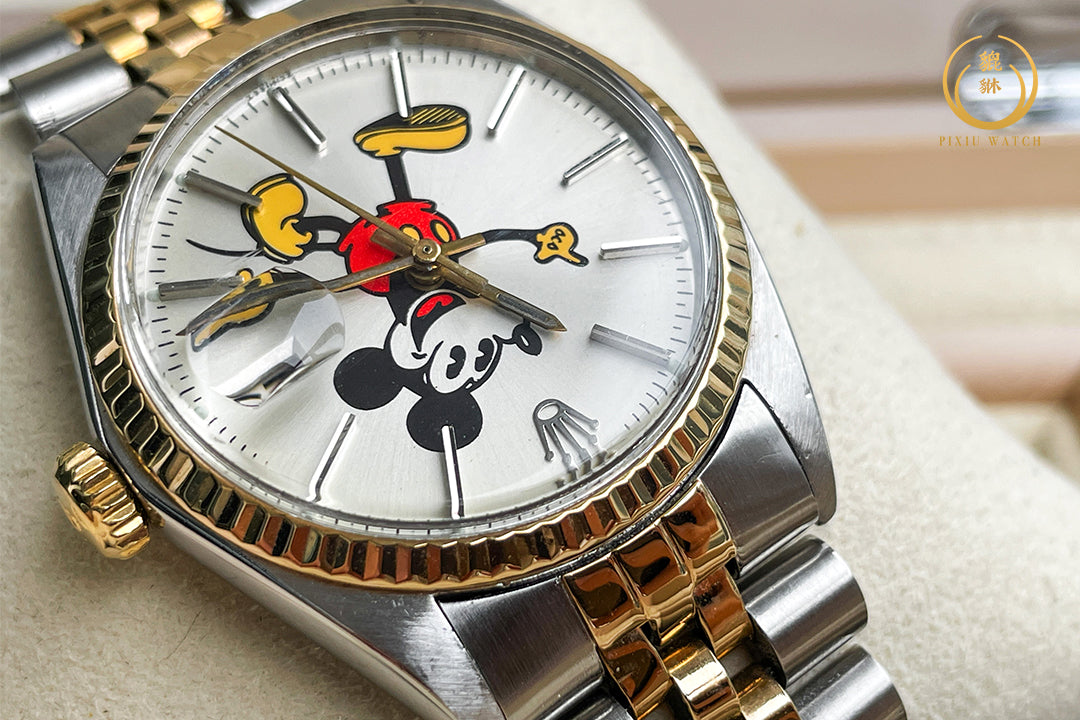 ของหายาก” Rolex Oyster Date “Mickey Mouse” Precision Gold / Steel