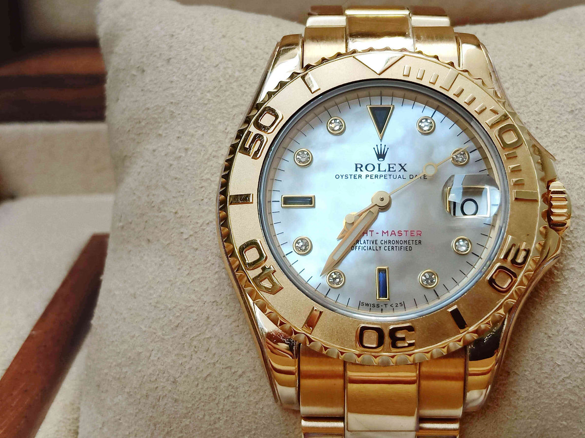 Rolex Yacht-Master Yellow Gold Diamond MOP Dial