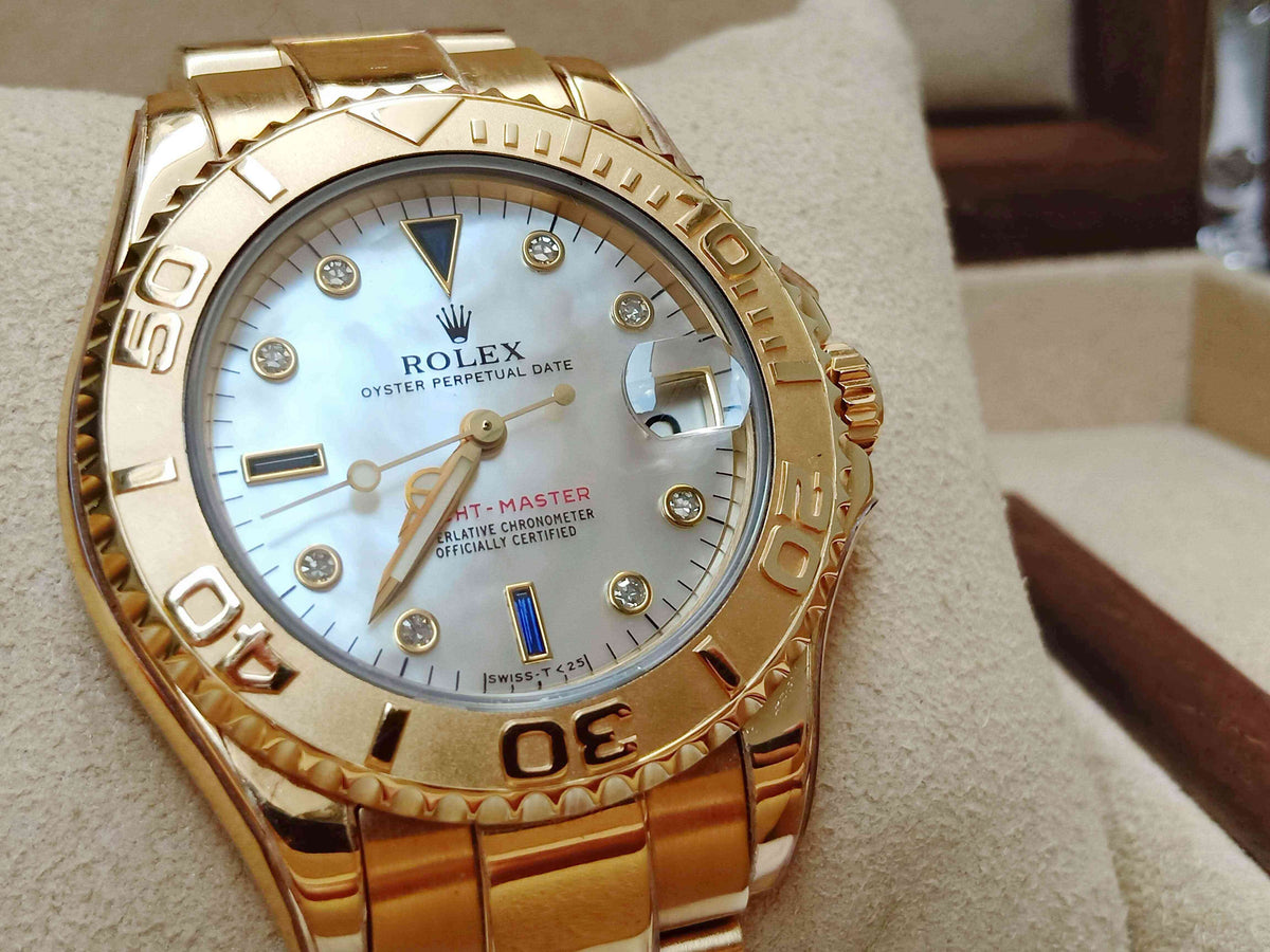 Rolex Yacht-Master Yellow Gold Diamond MOP Dial