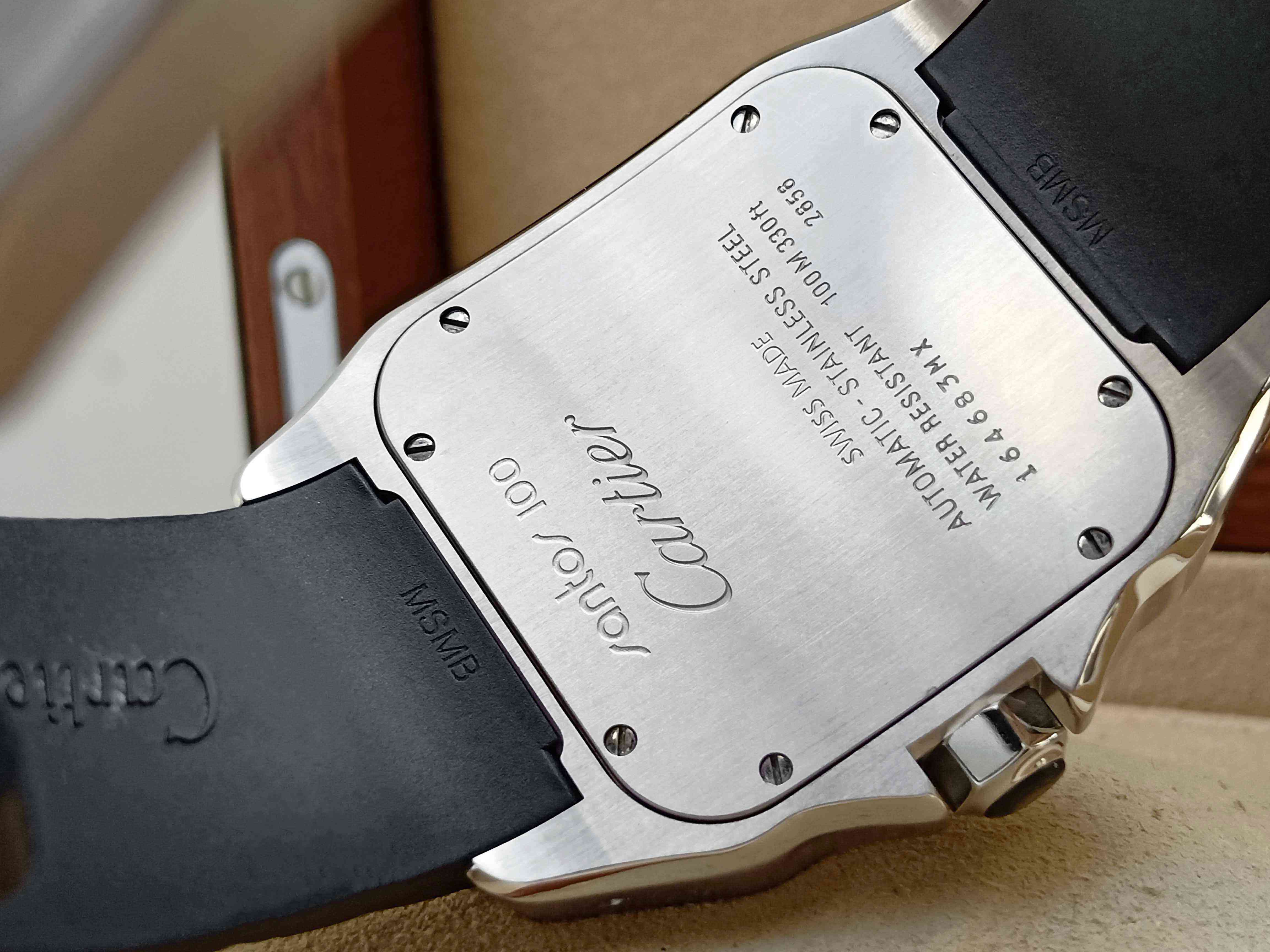 Cartier Santos 100 Rubber Dial