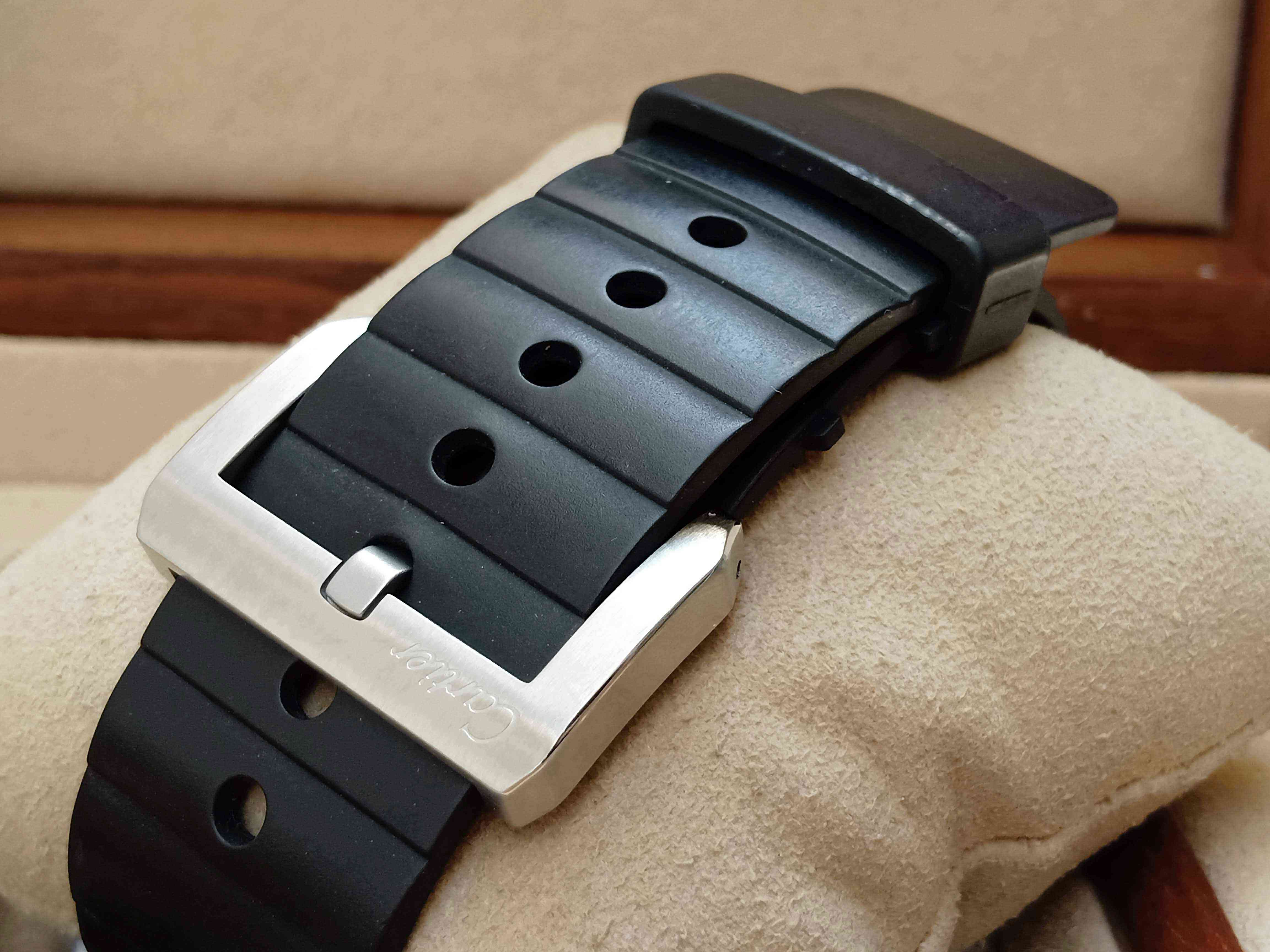 Cartier Santos 100 Rubber Dial