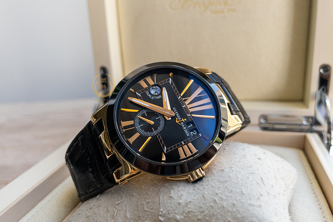 Ulysse Nardin Executive 246-00 Dual Time Rose Gold Ceramic
