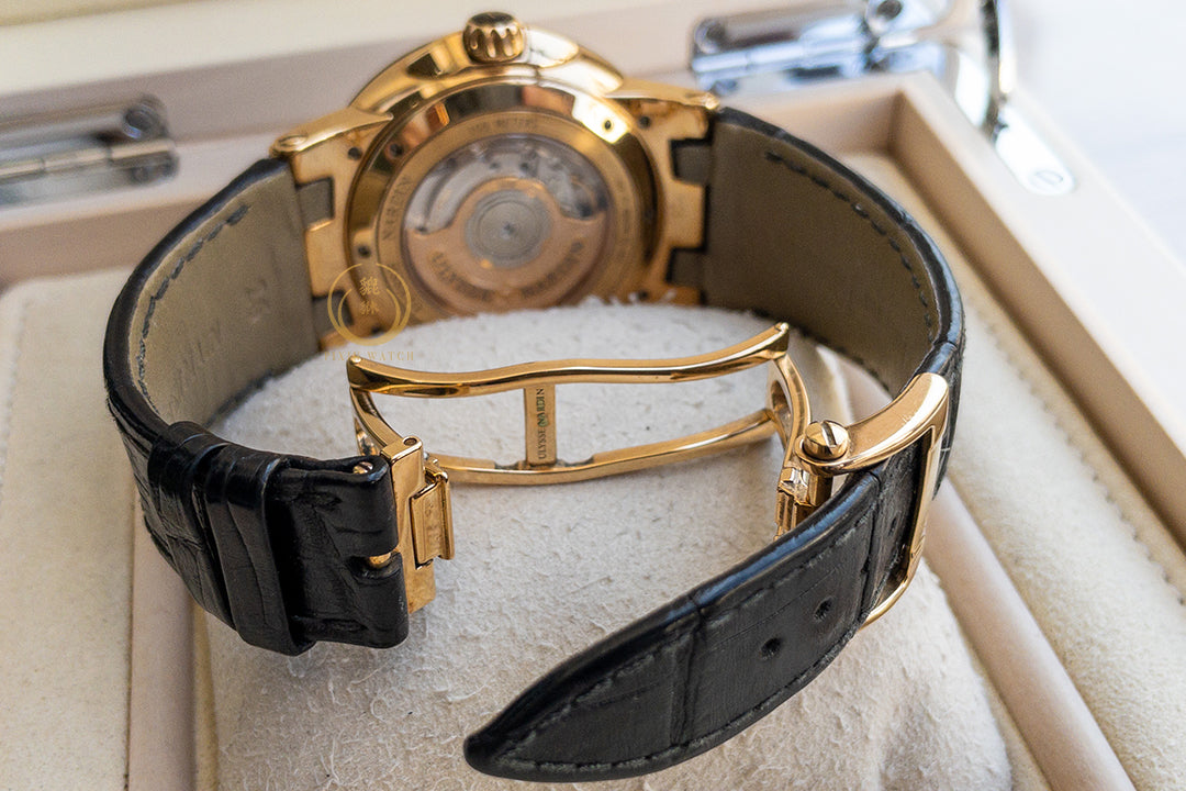 Ulysse Nardin Executive 246-00 Dual Time Rose Gold Ceramic