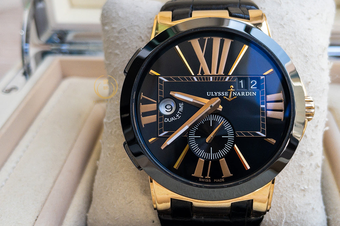 Ulysse Nardin Executive 246-00 Dual Time Rose Gold Ceramic