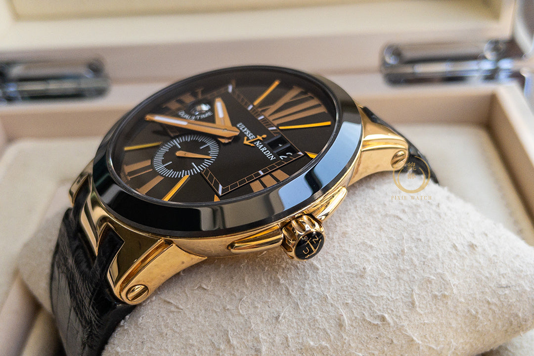 Ulysse Nardin Executive 246-00 Dual Time Rose Gold Ceramic