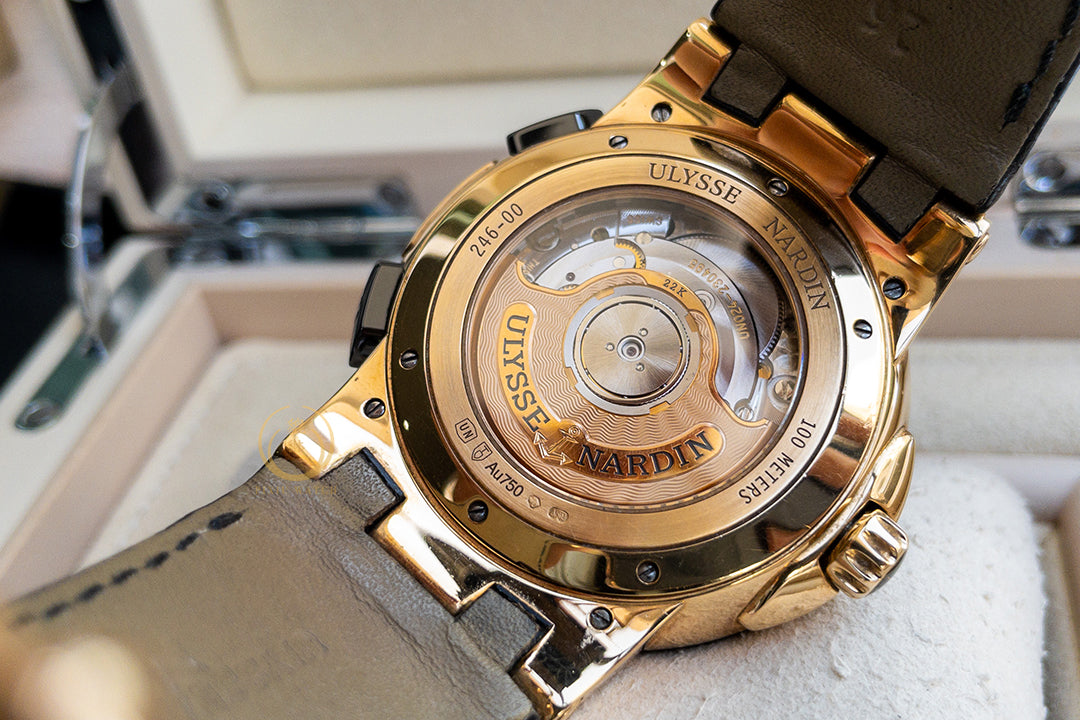 Ulysse Nardin Executive 246-00 Dual Time Rose Gold Ceramic