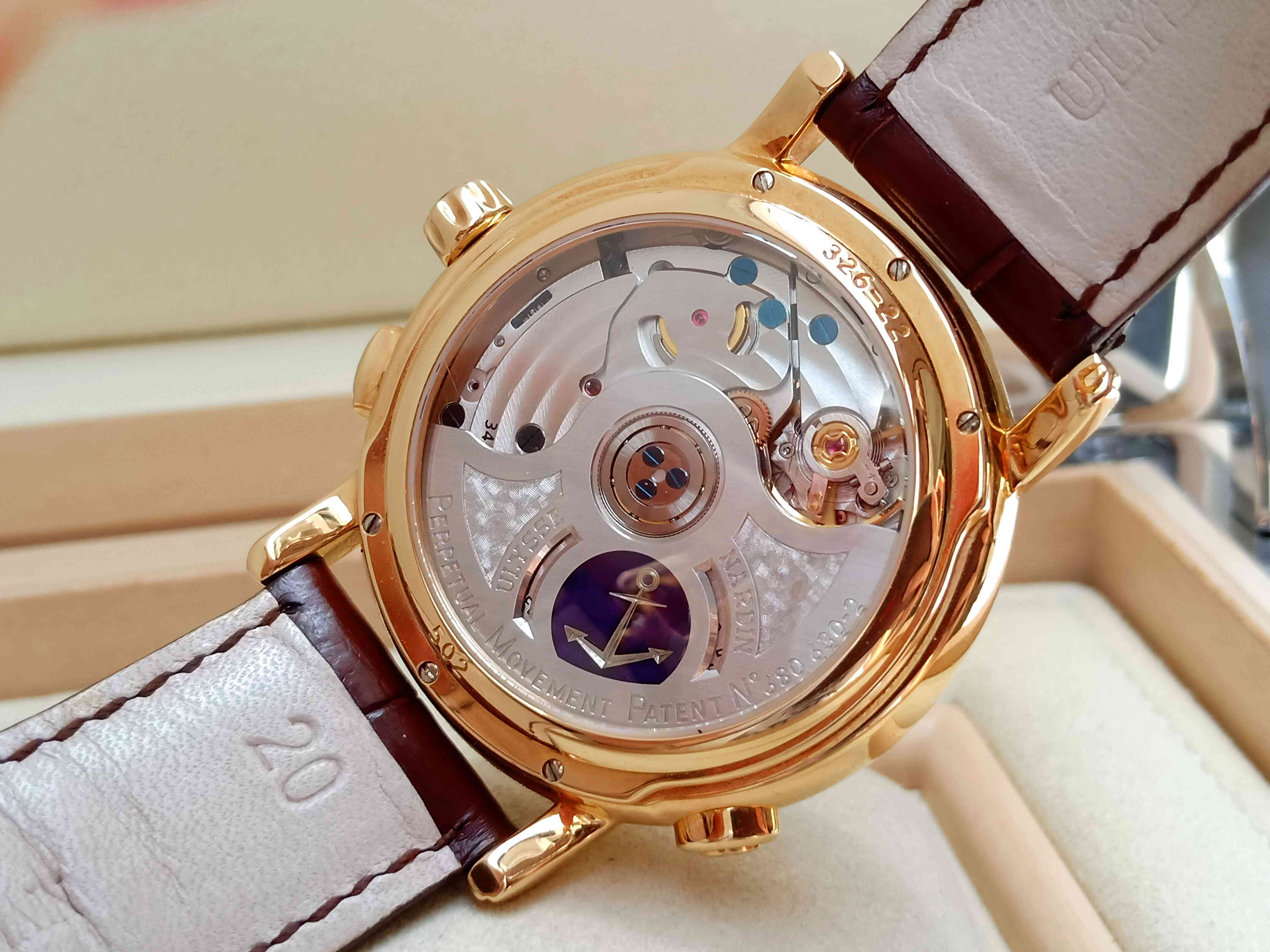 Ulysse Nardin GMT Perpetual Rose Gold Grey Dial