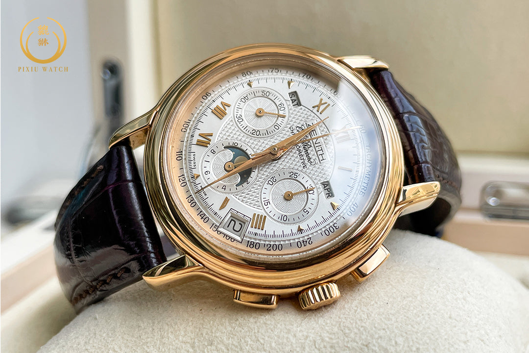 Zenith El Primero Chronograph Triple Date Moonphase Rose Gold
